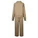 ZGHQHCDRH Lounge Sets For Women Comfiest Airport Outfits Matching Two Piece Sets For Women Mock Neck Sweatsuits Matching Loungewear Plus Size Fall Fashion Travel Outfits Women'S Clothing (Khaki/S)