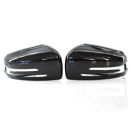 Boîtier de coque de rétroviseur Gloss Black style sport pour Benz