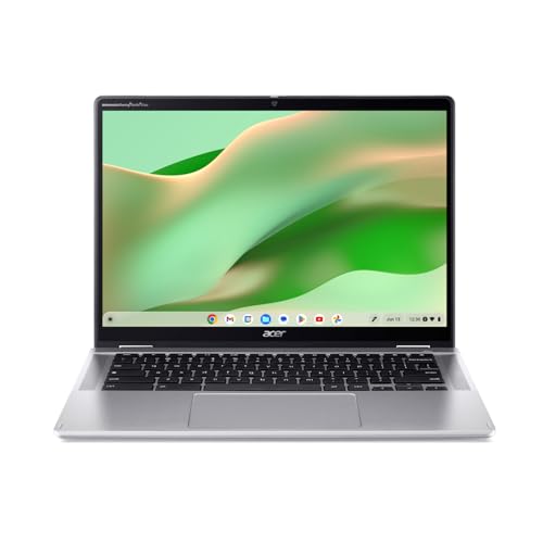 Acer Chromebook Spin 314 I PC Portable Tactile 14'' FHD 60Hz I PC Convertible I Intel Core i3-N305 I 8Go RAM I 256Go eMMC I Intel UHD Graphics I ChromeOS I Argent I Clavier FR AZERTY I CP314-2HN-35TM