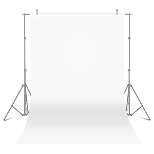 Meking 47.24x118.11 inch White PVC Backdrop for Photography, Matte &