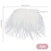 arricraft Doll Hair Wefts, White Wool Doll Wig Hair Handmade Hair Replacement Wig Perfect Curly Hair Wig for DIY Girls BJD Makings Accessories 5.5x9.45x0.12 Inch