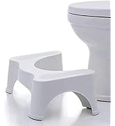 GLIVE (LABEL) Squat Step Stool Toilet Western Commode Bathroom Thickened Plastic Toilet Footstool...