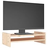 Ce support pour moniteur classique en bois au design minimaliste apporte une belle touche à votre espace de vie actuel.
