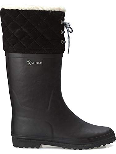 Aigle Femme Polka Giboulée Bottines Classiques, Noir New Black, 35 EU
