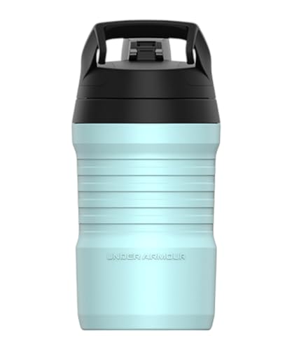Image of Under Armour 32 oz Insulated Water Bottles - Sports Water Jug with Fence Hook, Leak Resistant for Baseball, Football & More, 32 oz Insulated, Breeze Blue
