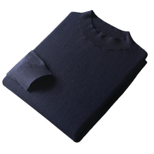 Men Casual Imitation Merino Wool Sweater Men's Spring Autumn Thin Knit Solid Color Pullover Soft Top