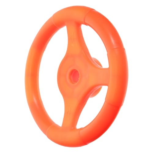 Milisten Steering Wheel Toy for Boys and Girls, Orange Ride-on Replacement Part, Outdoor Backyard Play Bumper Car Accessory for Boys and Girls