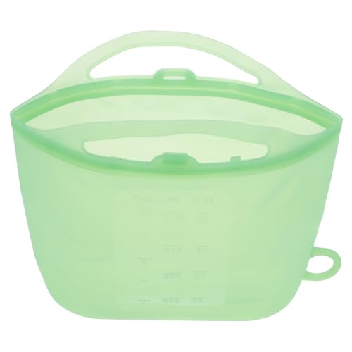 SUPVOX Large Size Steam Bag for Microwave Reusable Food Storage Bag Leakproof Silicone for Vegetables Baby Milk