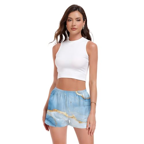 Short de pyjama femme en tissu tissé idéal pour le cocooning quotidien