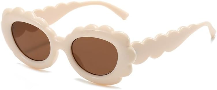 Sunglasses for Men & Women - UV400 Protection - Oval Small Frame Jelly Color Lens for Outdoor Sports & Driving