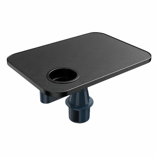 Car Tray Table Compatible with Hyundai Elantra 2012-2024, Car Tray & Car Desk for Laptop, 360° Rotating Wood Cup Holder Table, Travel Tray for Car, Automotive Trays & Bags,Square-Black