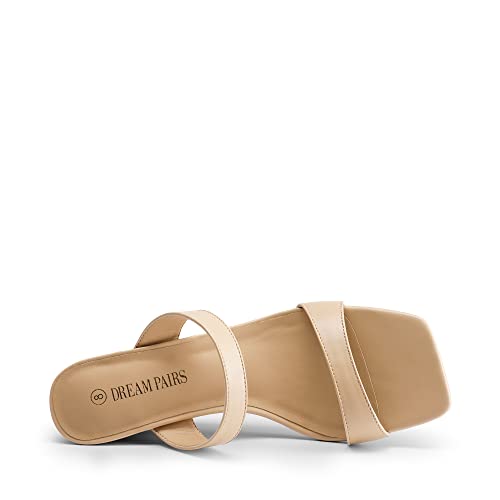 Image of DREAM PAIRS Womens Slides Slip On Wedge Sandals