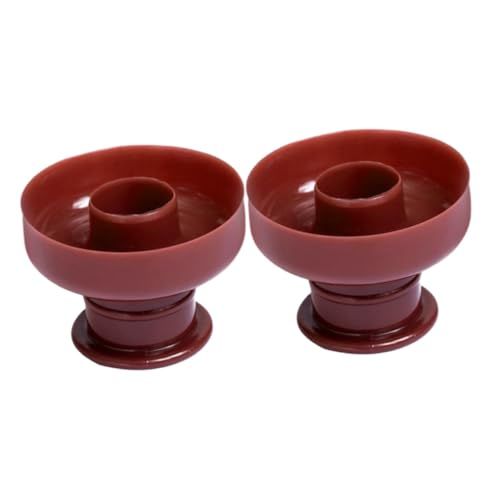 WEKADRIN 2 piezas Molde para Donuts de Plástico Resistente Molde Redondo para Repostería DIY Fácil de Usar y Limpiar Resistente Altas Temperaturas Herramienta Reutilizable para Hornear