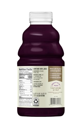 Image of R.W. Knudsen Organic Just Prune Juice, 32 fl oz (Pack of 4)