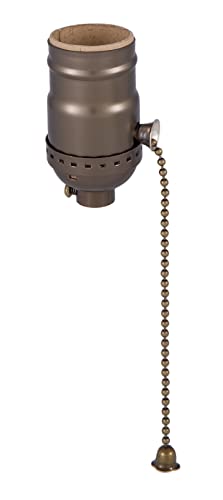 B&P Lamp® Pull Chain (On-Off) Med. Base Lamp Socket with