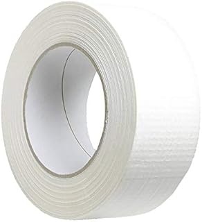 BULK HARDWARE 1 X White Gaffer 50Mm X 50M Waterproof Adhesive Cloth Duct Tape Gaffa Duck Tank