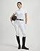FitsT4 Sports Womens Short Sleeve Equestrian Show Shirts UPF50 Horse Riding Performance Shirt Rider Top White XS