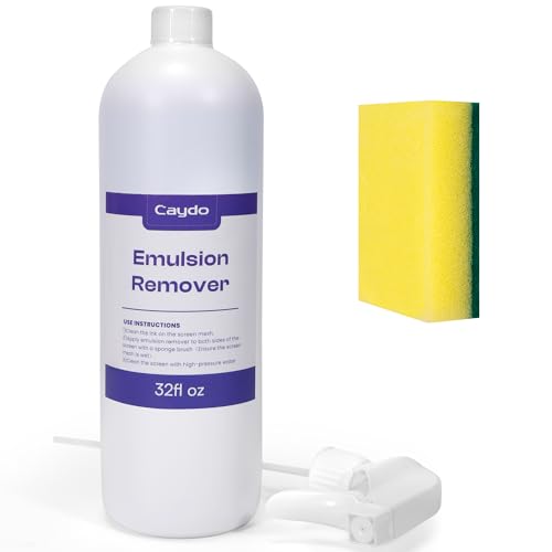Caydo 32oz Screen Printing Emulsion Remover Large Capacity Diazo Photo Emulsion Cleaner for Silk Screens and Stencil Remover