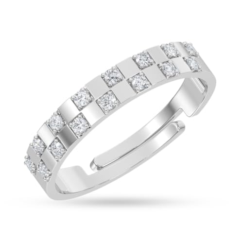 Image of Clara 925 Sterling Silver Adjustable Ring Gift for Men & Boys