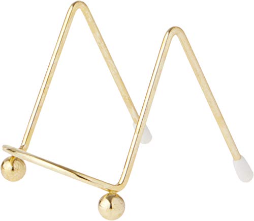 Bard's Mini Brass Wire Easel For Small, Flat Items, 2 Inches High X 2.5 Inches Wide X 3 Inches Depth, Pack Of 2 #TOP15