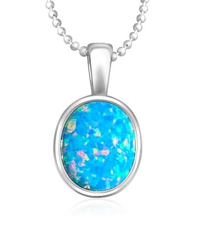 HARSHALI GEMS Collar con colgante de ópalo triplete australiano auténtico, plata de ley 925, chapado en oro, joyería para mujer, piedra preciosa, ópalo