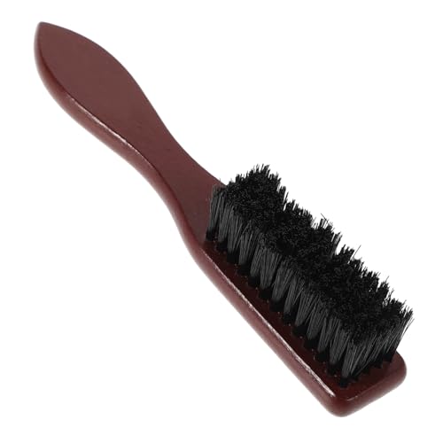 minkissy Wooden Beard Brush for Men Elegant Vintage Comb with Soft Bristles for Grooming Styling and Scalp Massage Must Have Facial Hair Care Tool for