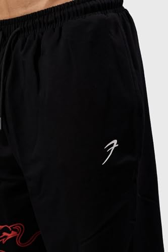 Image of FUAARK Mens Cotton Dragon Loose Oversized Track Pant