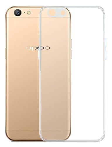 Image of COVERBLACK Rubber Silicone Back Cover for Oppo A57 - Transparent