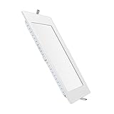 SAYHON Ultra-Thin 24W 11-inch LED Retrofit Recessed Lighting Kit Fixture, Non-Dimmable Square Flat Panel Ceiling Light Downlight, 6000K Day White 280MM Cut Hole for Hallway/Kitchen/Bedroom/Home/Office