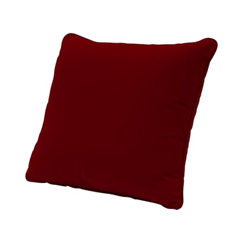 Image of QILLOWAY Outdoor /Indoor Deep Seat Cushions for Patio Furniture, All Weather Lawn Chair Cushion 24 x 24 inchs 1 Set(Red)