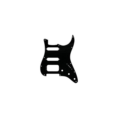 Fender Modern Pickguard, HSS Stratocaster, 11-Hole - Black 3-Ply (3-Screw Hum) by Fender - Used condition - US$15.65