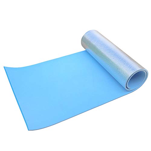 78Henstridge Eva - Alfombrilla de camping impermeable con lámina de 180 cm para camping, yoga, con respaldo de espuma para dormir, colchón de campamento de ejercicio de 6 mm