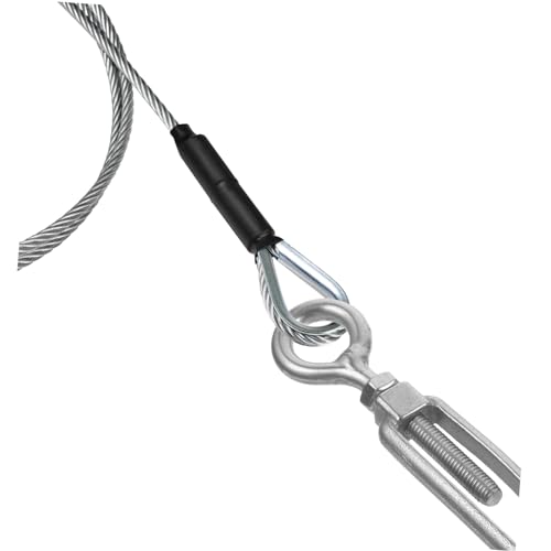 PRETYZOOM Tensores para cables de acero inoxidable para barandales, tensores ajustables de alta resistencia para uso exterior, conexión segura para cable con quijada miniatura 5