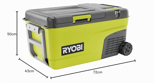 Foto von RYOBI 18 V ONE+ Akku-Hybrid-Kühlbox mit Gefrierfunktion RY18CB23A-0, Fassungsvermögen 23 L, inkl. 12 V KFZ-Adapter, 230 V Netzteil, ohne Akku und Ladegerät