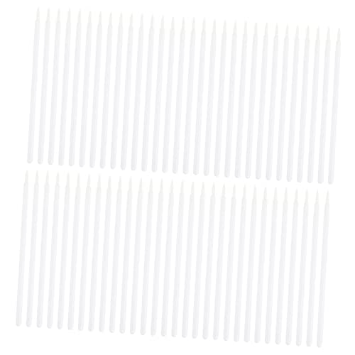 FOMIYES Makeup Eyeliner Wand Sturdy Fiber Brush 100pcs Eyeliner Brush Set Easy Application Ideal for Salon or Home