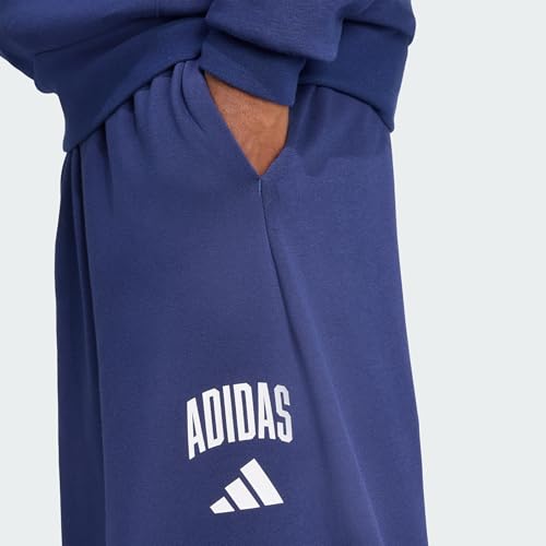 adidas Men's Pantalon Collegiate, Dark Blue/White, M