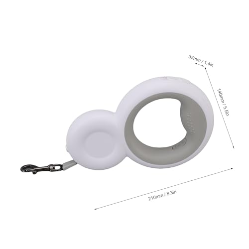 Retractable Dog Leash Built in Poop Bag Holder with LED Light Release Your Hands Pet Walking Leash for Medium Dogs Up to 30KG