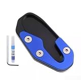 Speedpark Motorrad-Seitenständer-Vergrößerungspad aus CNC-Aluminiumlegierung mit rutschfester 3D-Unterseite und präzisem Schnitt für stabiles Motorradparken (D)