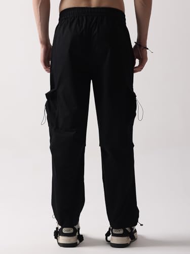 Image of GRECIILOOKS Men's Regular Fit Low Rise Cargos Trousers | Baggy Cargo Pants for Man | Loose Fit | Treck Pent with Multiple Pockets (Available in Plus Size)