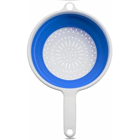 Collapsible Silicone Kitchen Strainer with Handle Cover