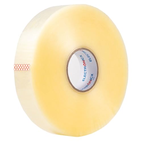 Electronicx 1 rollo de cinta adhesiva para máquina de embalar, rollo largo, 50 mm x 990 m, transparente (4)