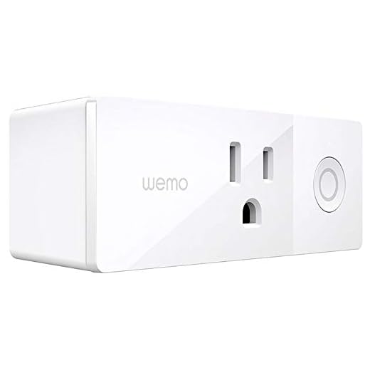 Wemo Mini Smart Plug, Wi-Fi Enabled, Works with Amazon Alexa and Google Assistant