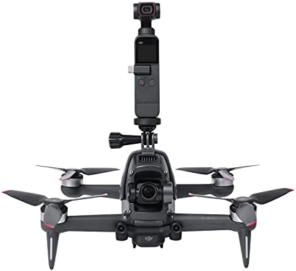 VOLOHAS Flycoo2 Camera Extension Mount With 1/4'' Adapter for DJI FPV Drone Fixed Bracket Connect GoPro Hero/ Pocket2 / INS TA360 ONE R / Fimi Palm 2 / OSMO Action Camera