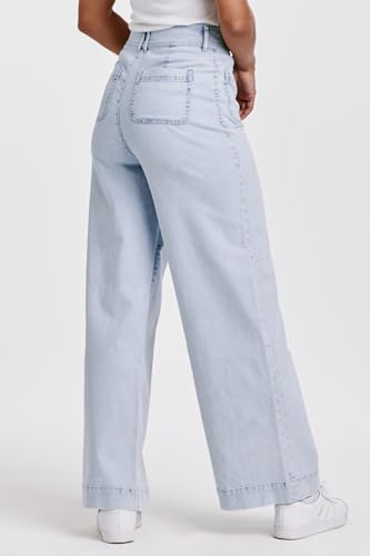 DEAR JOHN Audrey Women's Wide Leg Jeans High Rise4