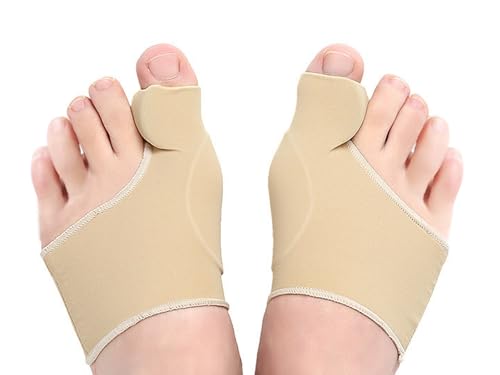 Qauxbul Corrector de juanetes, almohadillas para enderezar juanetes, espaciador de dedos para fijar juanetes, alivio de hallux valgus, soporte ortopédico para alineación del dedo gordo del pie con
