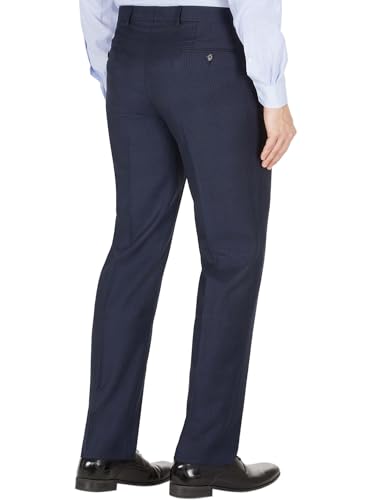 Lauren Ralph Lauren Mens Classic-Fit Wool Plaid Dress Pants 32W x 30L Navy2