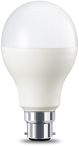 Amazon Basics LED B22 Bayonet Cap Bulb, 14W (Equivalent to 100W), Warm White, Dimmable- Pack of 2