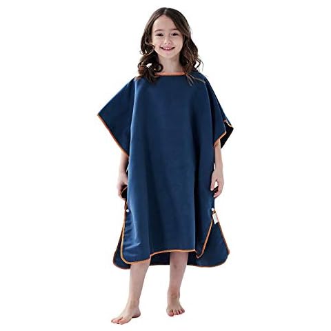 YINHANG Toalla Poncho Surf para Niños Albornoz de Microfibra Cover