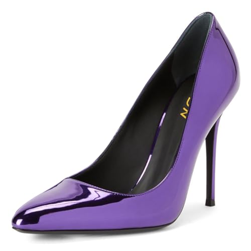 YDN Women Dressy Pumps Studded Slip On Stiletto High Heels Pointed Toe Shoes Prom Business Working Size 4-16 US - Main Image