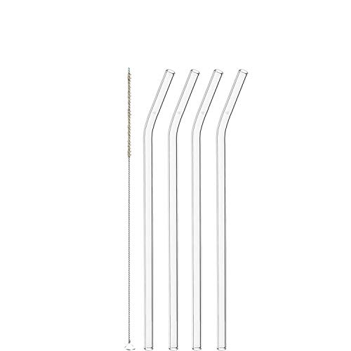 Paille en verre réutilisable borosilicate transparent CIAO LEONARDO HOME